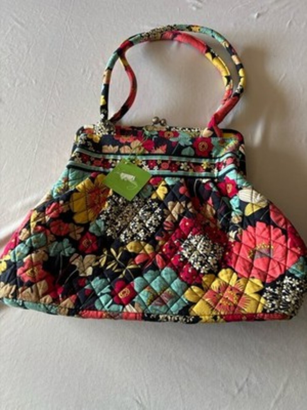 Vera Bradley NWT Flowered Bag 13” By 12”